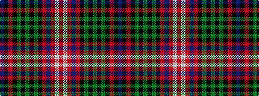 idealised woven sample of pattern BKRKGKGKGKRBRWR