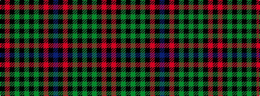 idealised woven sample of pattern BKRKGKGKGKRK