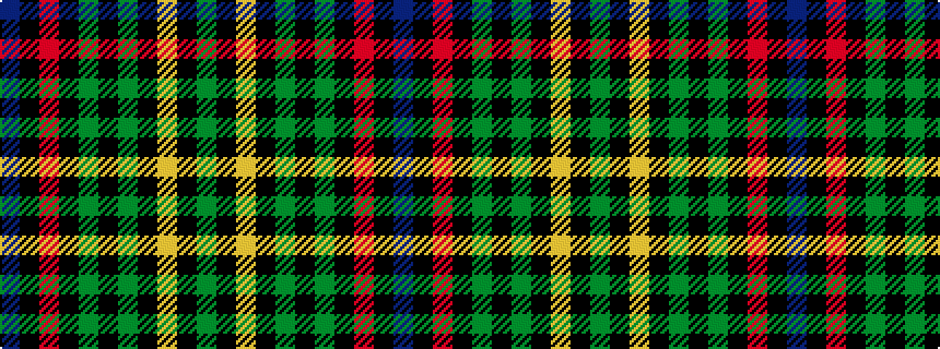 idealised woven sample of pattern BKRKGKGKYKG