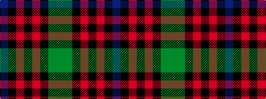 idealised woven sample of pattern BKRKRKGG