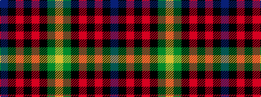 idealised woven sample of pattern BKRKRKGY
