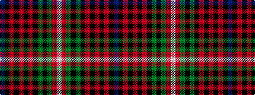 idealised woven sample of pattern BKRKRKRKGKGRW