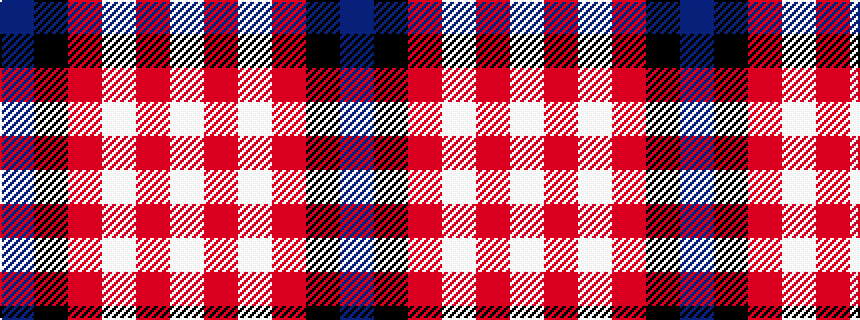 idealised woven sample of pattern BKRWRW