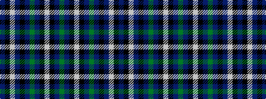 idealised woven sample of pattern BKWBKBGBKWKBG