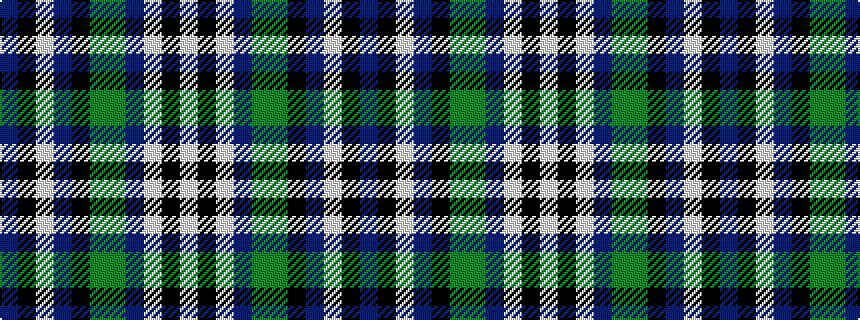 idealised woven sample of pattern BKWBKGGBWKW