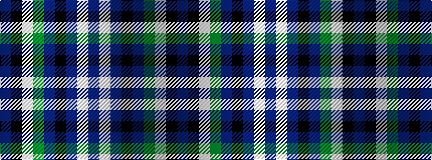idealised woven sample of pattern BKWGBKBWB