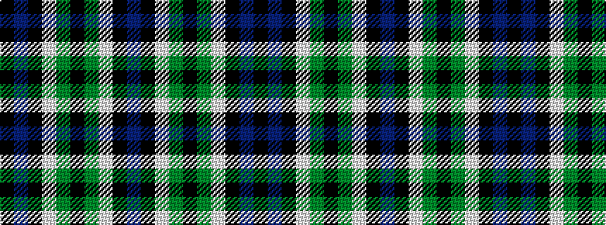 idealised woven sample of pattern BKWGKGWKBK