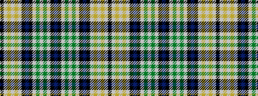 idealised woven sample of pattern BKWGWGWKBKWYWYWK