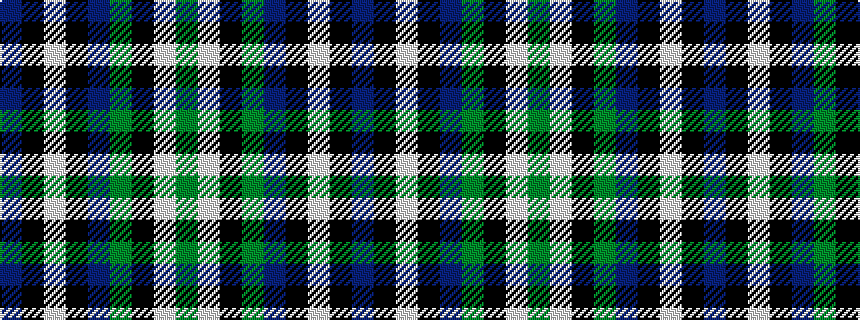idealised woven sample of pattern BKWKBGKWG