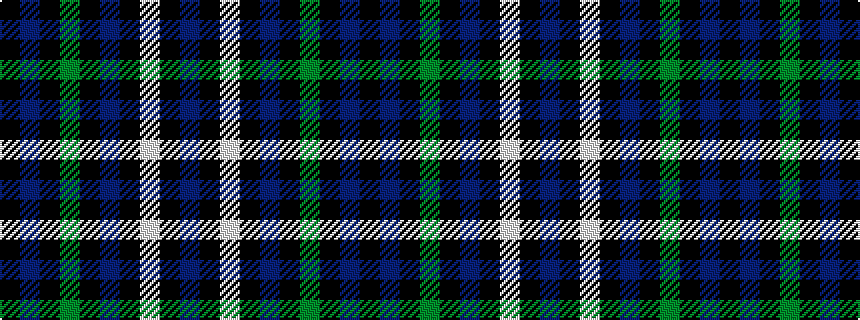 idealised woven sample of pattern BKWKBKGKBK