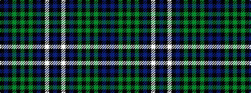 idealised woven sample of pattern BKWKBKGKGKGKBK