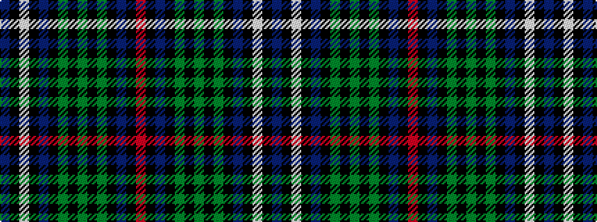 idealised woven sample of pattern BKWKBKGKGKGKBKR