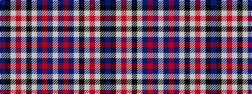 idealised woven sample of pattern BKWRWKWBRBW