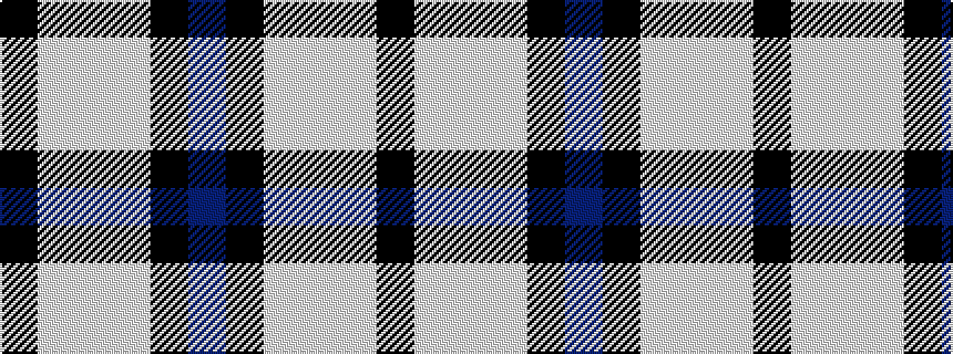 idealised woven sample of pattern BKWWWK