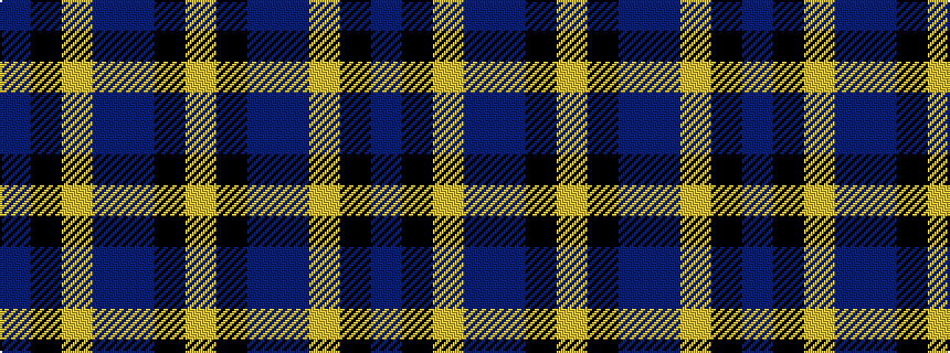 idealised woven sample of pattern BKYBBKY