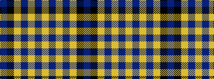 idealised woven sample of pattern BKYBYBY