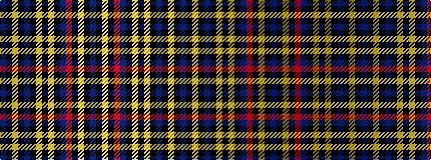 idealised woven sample of pattern BKYKBKYKYKBRKYKB