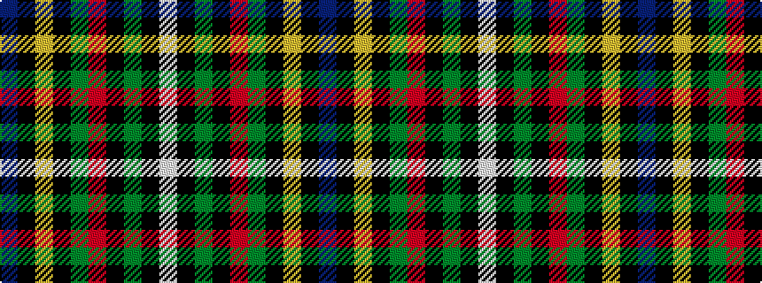 idealised woven sample of pattern BKYKGRKGKW