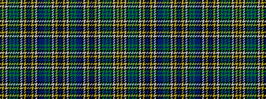 idealised woven sample of pattern BKYKWKGBGBBBKWKYKBKYKWKGBGBGKWKYK