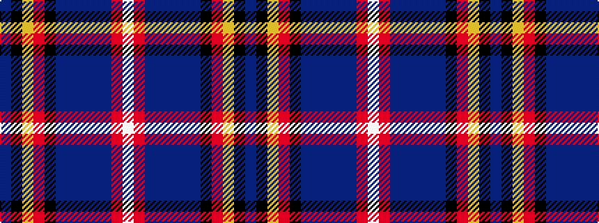 idealised woven sample of pattern BKYRKBBBBBRW