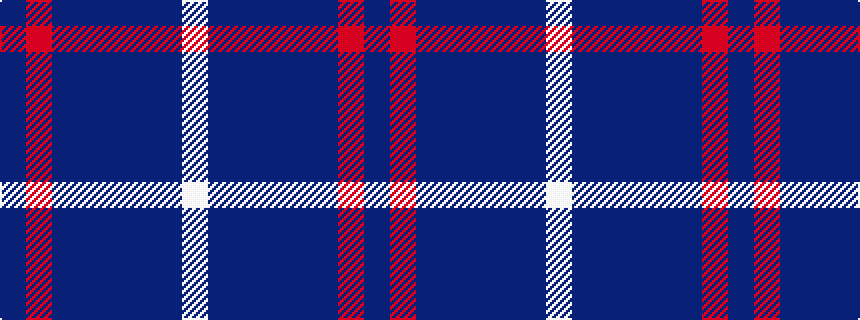 idealised woven sample of pattern BRBBBBBW