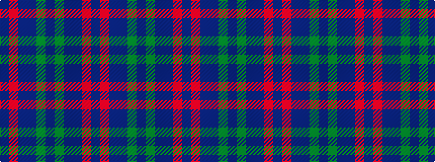 idealised woven sample of pattern BRBBGBGBBRB