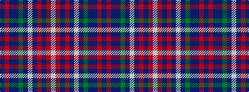 idealised woven sample of pattern BRBBGBWBRBRW