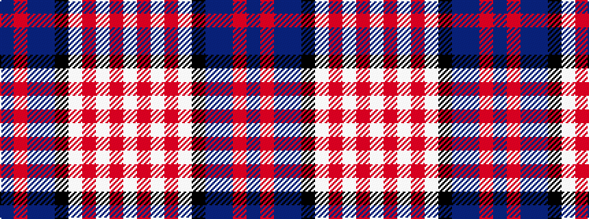 idealised woven sample of pattern BRBBKWRWRW