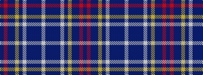 idealised woven sample of pattern BRBBYBWBBBBW