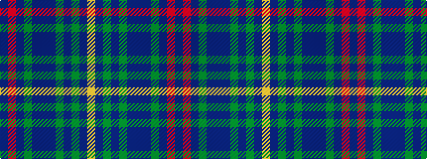 idealised woven sample of pattern BRBGBBBGBGBY