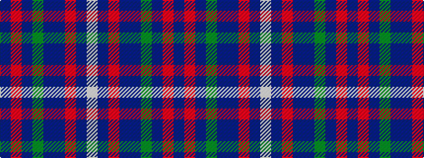 idealised woven sample of pattern BRBGBBRBW