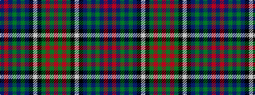 idealised woven sample of pattern BRBGBGBKWKGRGR