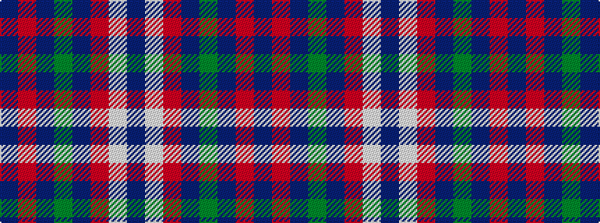 idealised woven sample of pattern BRBGBRWB