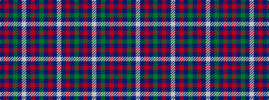 idealised woven sample of pattern BRBGBWBRBGBRBW