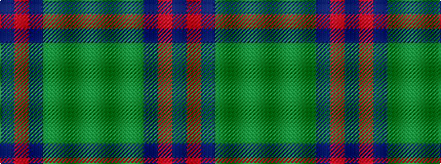 idealised woven sample of pattern BRBGGGG