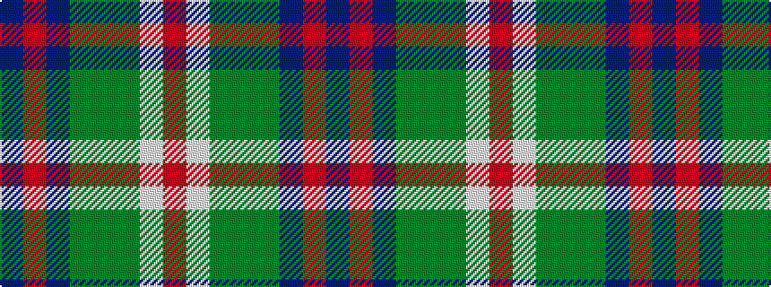 idealised woven sample of pattern BRBGGGWR
