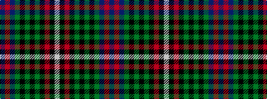 idealised woven sample of pattern BRBGKGKGKRKW