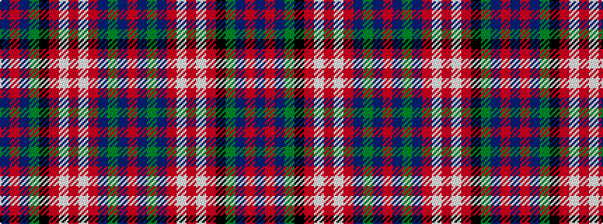 idealised woven sample of pattern BRBGKRWRWRBGBR