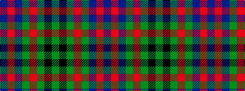 idealised woven sample of pattern BRBGRGKG