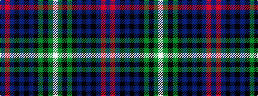 idealised woven sample of pattern BRBKBKBKGKGW