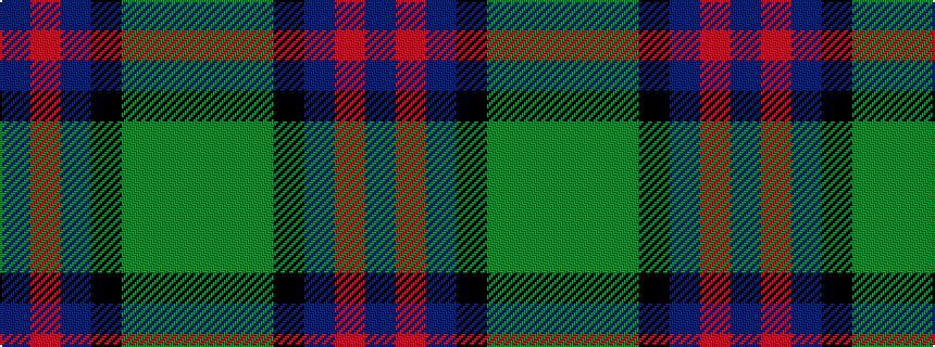 idealised woven sample of pattern BRBKGGG