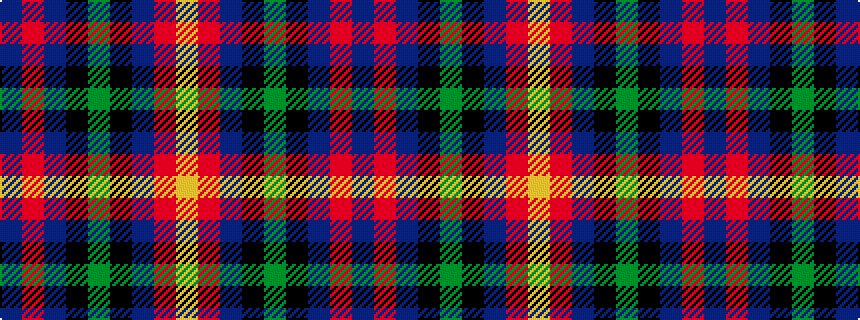 idealised woven sample of pattern BRBKGKBRY