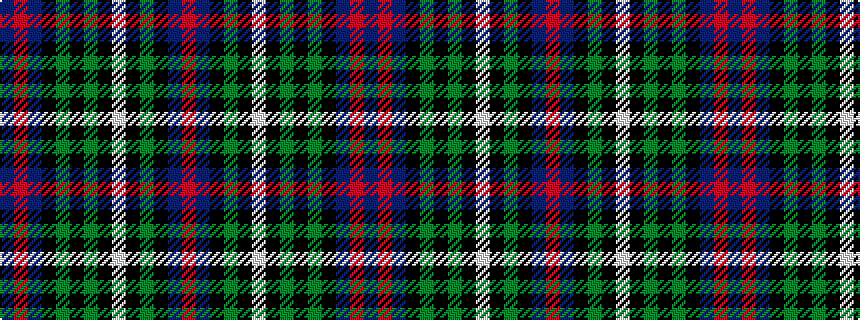 idealised woven sample of pattern BRBKGKGKWKGKBR