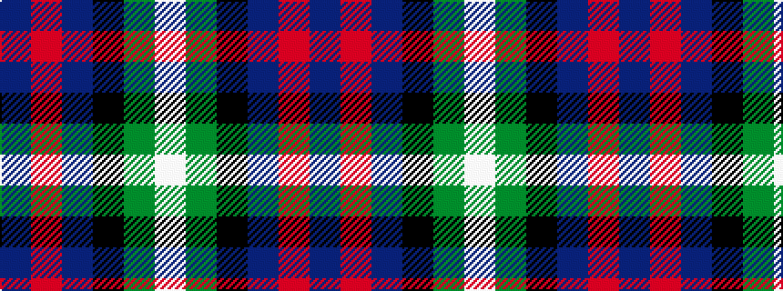 idealised woven sample of pattern BRBKGW