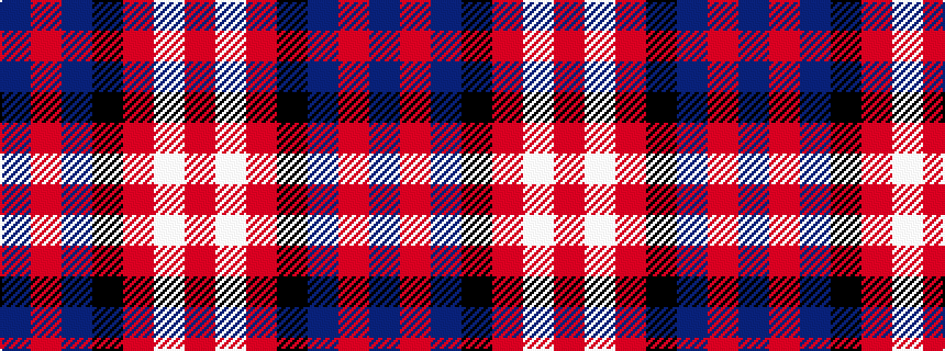 idealised woven sample of pattern BRBKRWR
