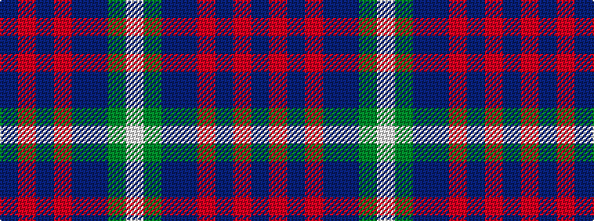 idealised woven sample of pattern BRBRBBGW