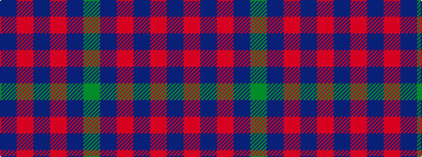 idealised woven sample of pattern BRBRBG