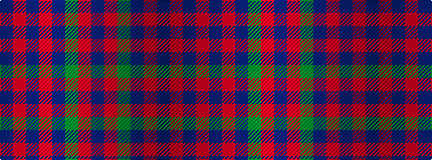 idealised woven sample of pattern BRBRBGRB