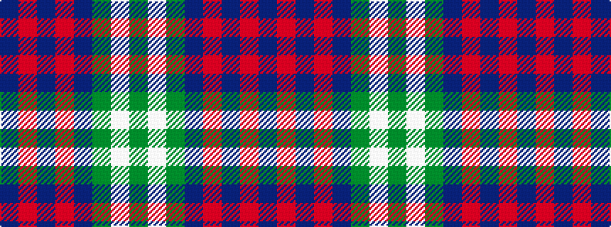 idealised woven sample of pattern BRBRBGWG