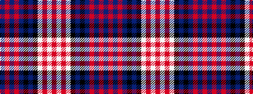 idealised woven sample of pattern BRBRBKBKWRWR